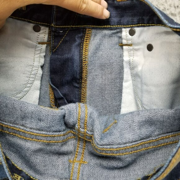 American Eagle Outfitters Jeans Boys 28x28 16 Slim Blue Dark Wash Denim - Picture 11 of 14